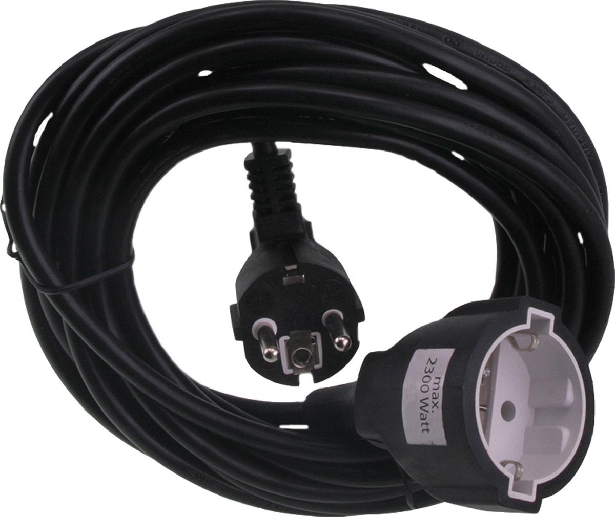 Q-link verlengsnoer - randaarde - 3500w - 3 x 1.5 mmâ² - 5 m - zwart