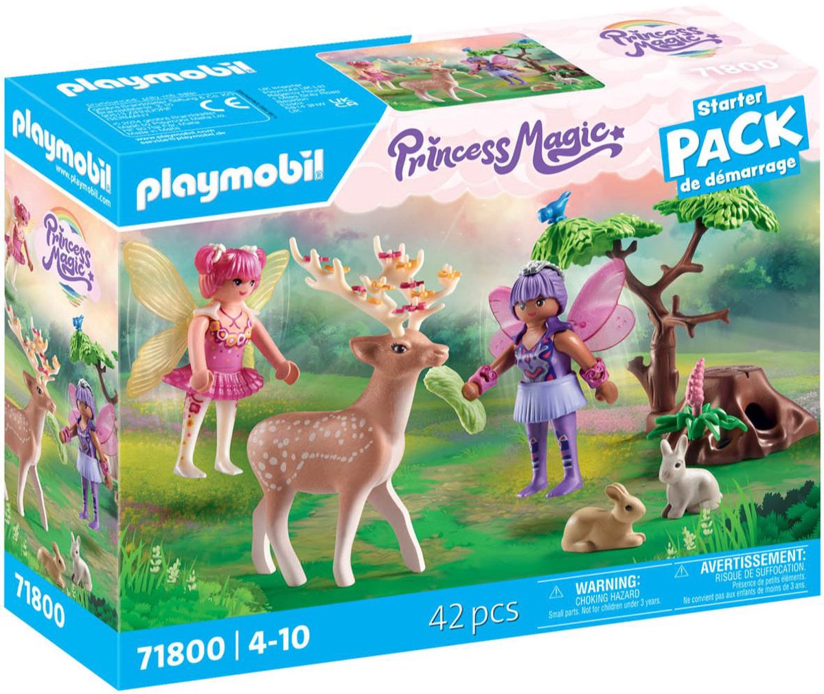Playmobil starter packs princess magic feeën met bosdieren 71800