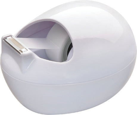 Scotch ® tape dispenser design keivormig by karim rashid, wit + 1 rol ® magic™ tape 19 mm x 7,5 m