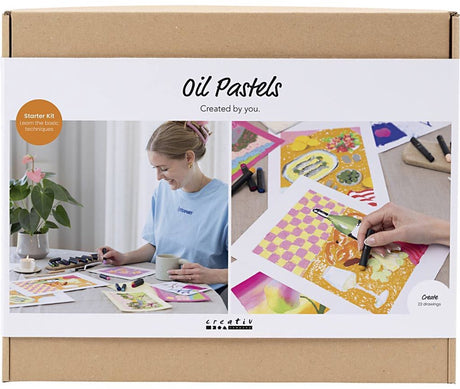 Creativ company starter hobbyset oliepastel - 12 technieken