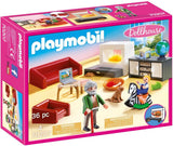 Playmobil dollhouse huiskamer met openhaard - 70207