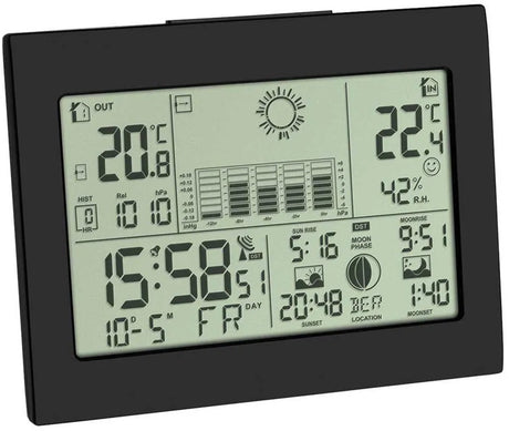 Tfa dostmann horizon 35.1155.01 draadloos weerstation aantal sensoren max.: 3