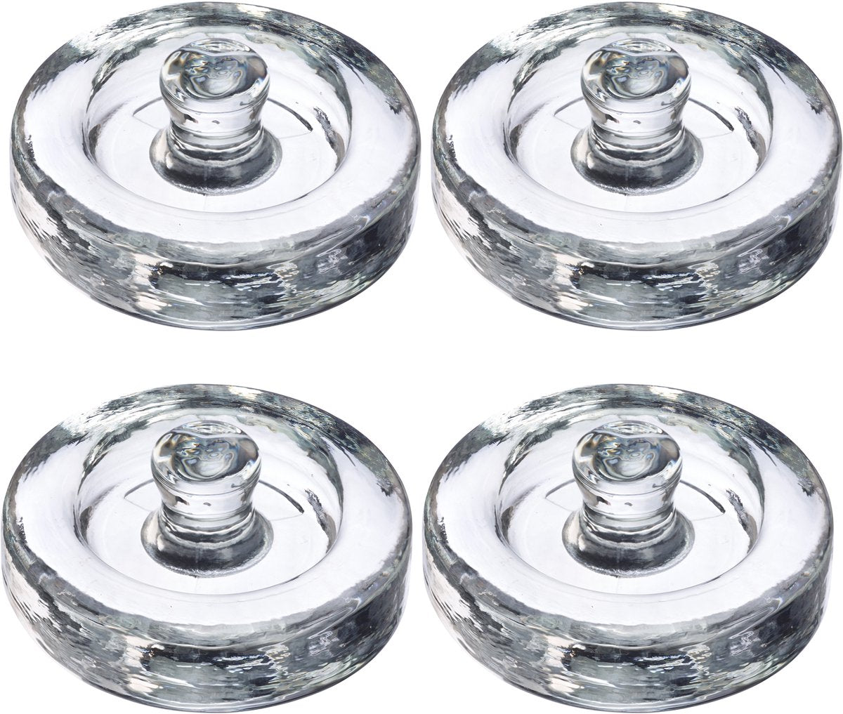 Westmark gewichten voor fermentatie – set van 4 glazen gewichten voor fermentatie, accessoires voor fermentatie – glas, ø 8cm, 4 stuks