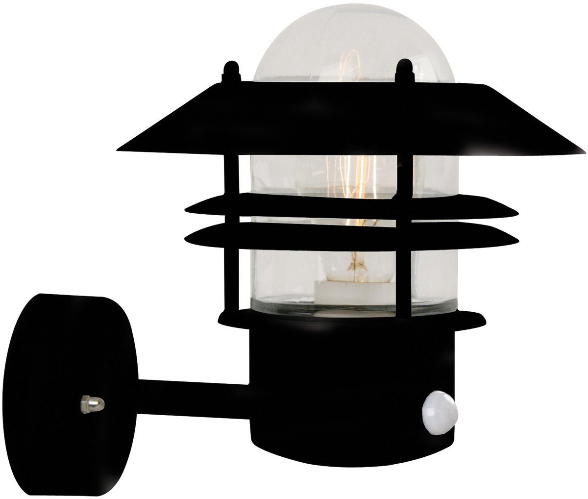 Nordlux blokhus-wandlamp-up-sensor-e27-zwart