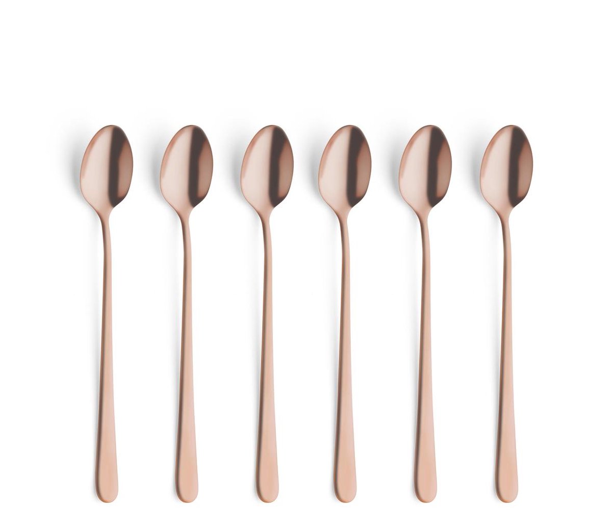 Amefa austin vintage sorbetlepels - 6 stuks - koper