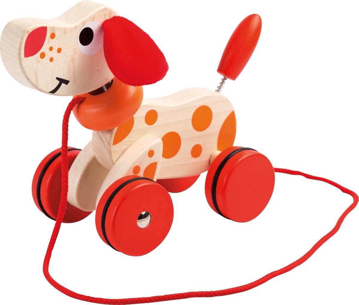 Jouéco houten kwispel hondje