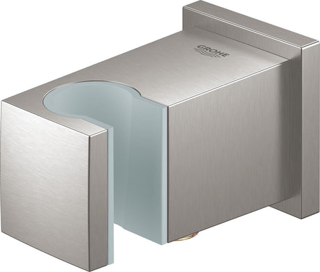 Grohe euphoria cube douche wandaansluitbocht met wandhouder - roestvrijstalen look - 26370dc0