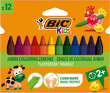 Bic kids plastidecor triangle kleurkrijt, 12st.