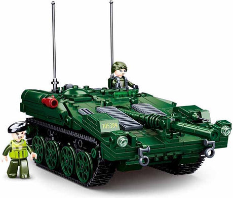 Sluban modelbricks strv 103 main battle tank – constructiespeelgoed – bouwset met 692 bouwstenen – m38‑b1010 – vanaf 8 jaar