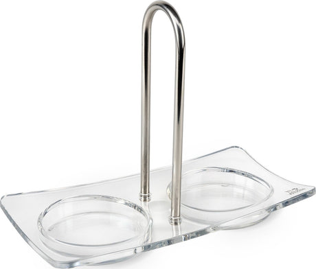 Peugeot linea houder peper- en zoutmolen 15 cm - transparant - acryl