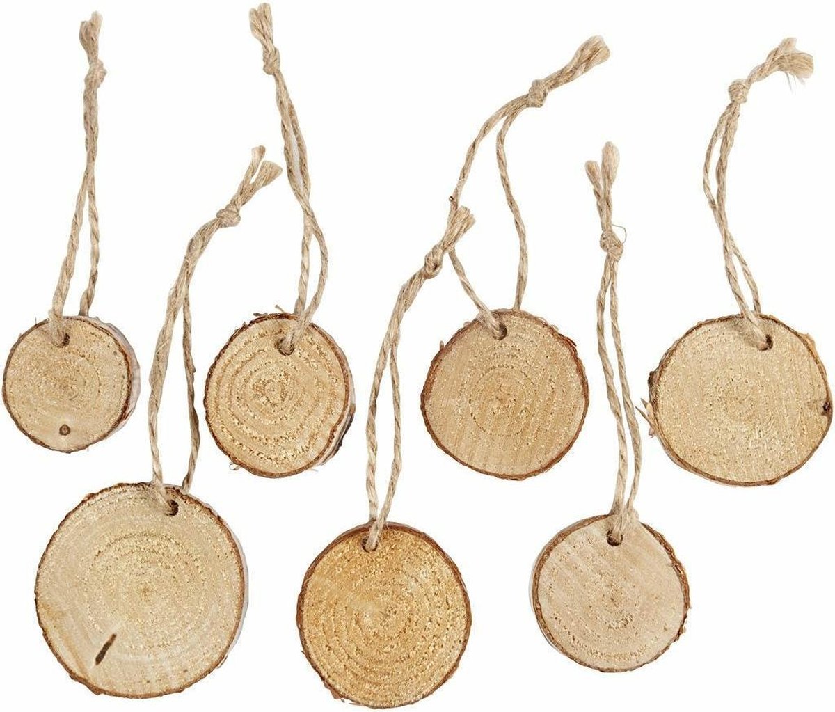 Creativ company http: www.cchobby.nl houten-schijf-met-ophangoog-d-35-45-mm-dikte-7-mm-7-stuk-1-doos
