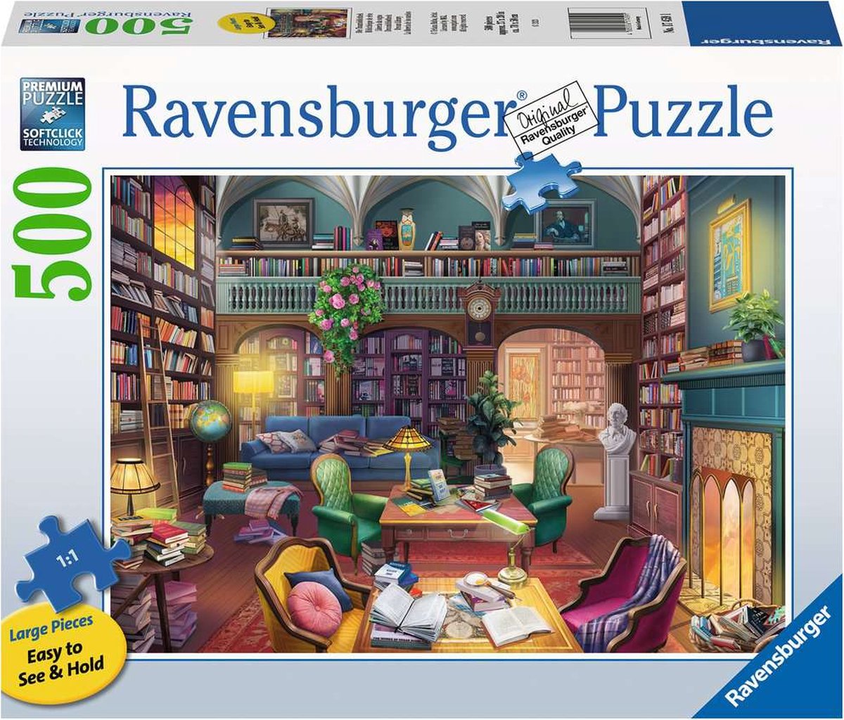 Ravensburger puzzel droombibliotheek - legpuzzel - 500 large format stukjes