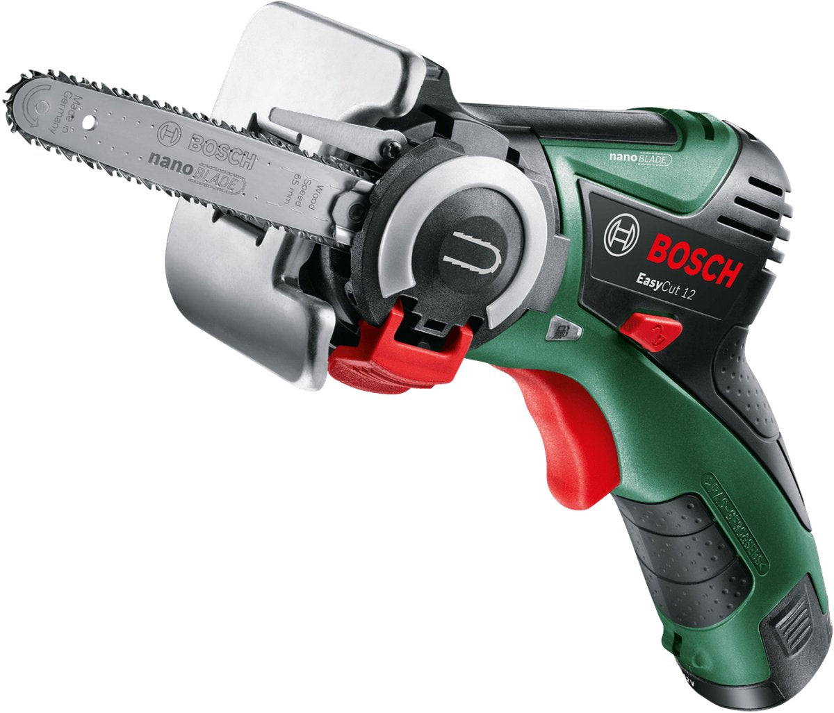 Bosch easycut 12 accu micro-kettingzaag - met 1 x 12 v accu en lader - 65 mm zwaard
