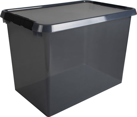 Sunware comfort line opbergbox 72l - 60x40x42 cm - transparant grijs