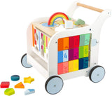 Small foot - houten baby walker loopwagen bloemen
