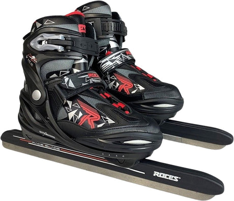 Roces - v-ice 4.0 - noren - schaatsen - zwart rood - snelle langebaan noren verstelbare pasvorm - maat eu 36-40