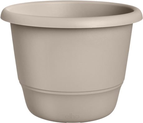 Elho amiga rond 47 - bloempot voor binnen buiten - 100% gerecycled plastic - ø 47.0 x h 35.3 cm - paddenstoel beige