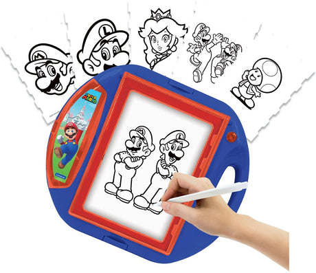 Lexibook super mario tekenprojector met sjablonen en stempels