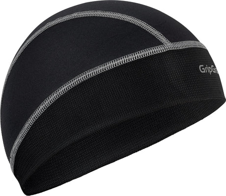Gripgrab - upf 50+ lightweight zomer fiets helmmuts uv bescherming fietsmuts skull cap - zwart - unisex - maat one size
