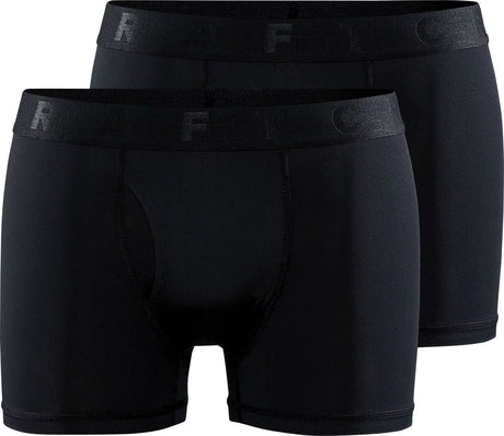 Craft active boxer 3-inch 2-pack m heren sportonderbroek - zwart