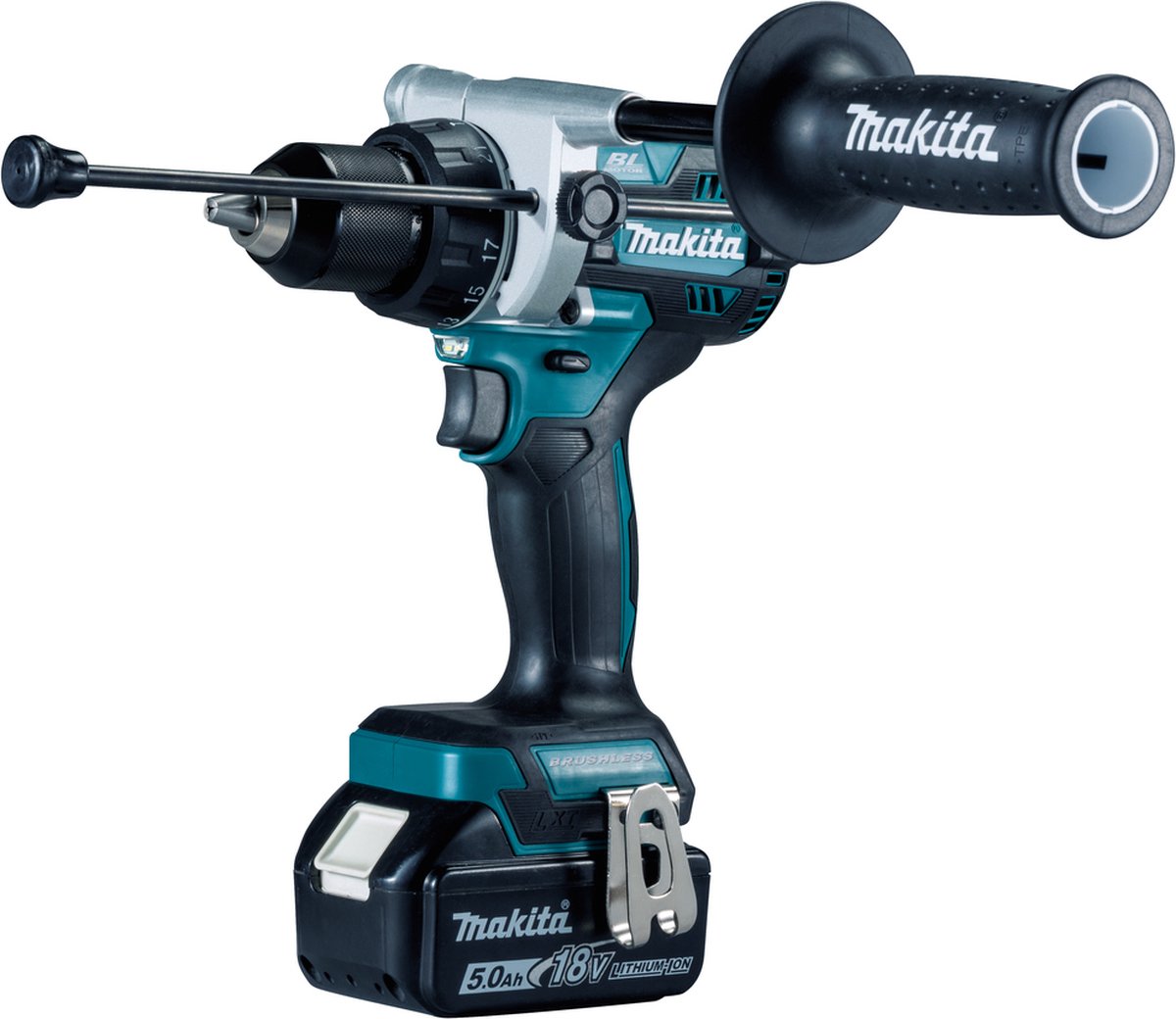 Makita dhp486rtj 18v accu klopboor- en schroefmachine 2x 5.0ah in mbox