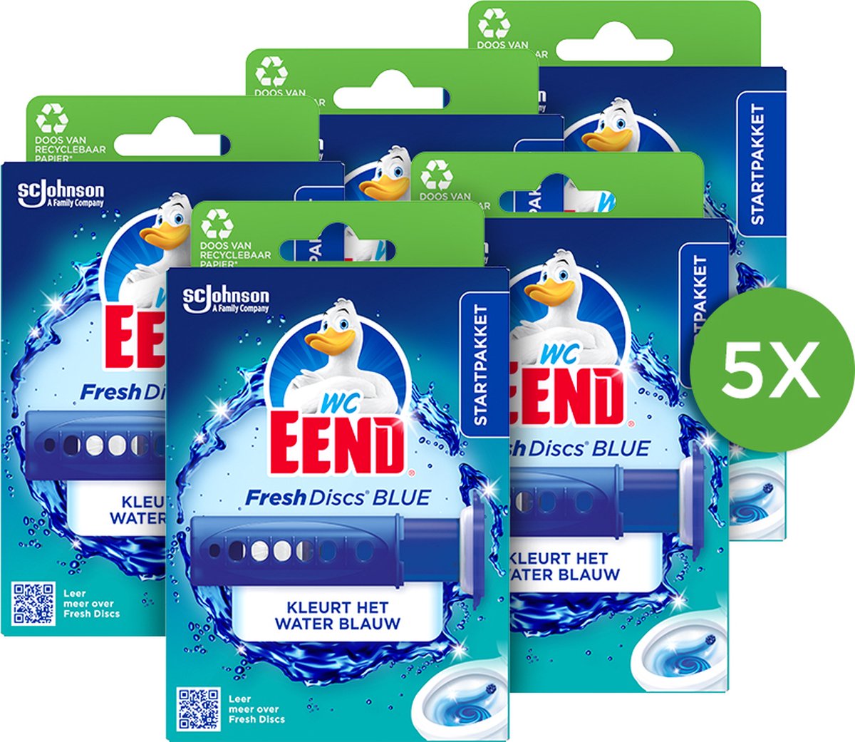 Wc-eend fresh discs houder coloring blue