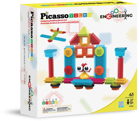 Picassotiles tactic picasso tiles - constructiespeelgoed - hedgehog building blocks - bouwspeelgoed - stem speelgoed - creatief bouwspeelgoed - 41-delig - vanaf 3 jaar