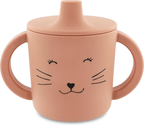 Trixie tuitbeker - mrs. cat - drinkbeker voor baby - antilek beker - voor baby's vanaf 4 maanden - van siliconen - geschikt voor de vaatwasser