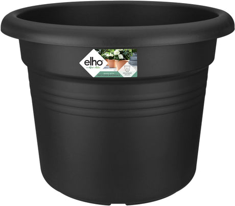 Elho green basics cilinder 45 - bloempot voor buiten - ø 43.8 x h 33.8 cm - living black