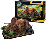 Cubic fun 3d-puzzel triceratops – houten bouwpakket