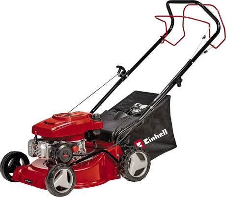 Einhell benzine grasmaaier gc-pm 40 2 s - 132 cm³ - 2 kw - 4-takt - maaibreedte: 40 cm - aanbevolen gazonoppervlakte: tot 1000 m² - 45 l opvangbak - maaihoogte: 25-75 mm