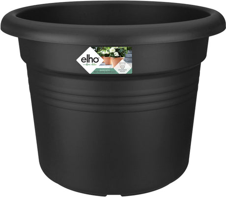 Elho green basics cilinder 65 - bloempot voor buiten - ø 64.0 x h 48.5 cm - living black