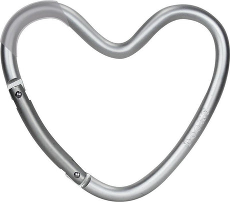 Dooky universal hook tassenhaak hartvorm silver (mat)