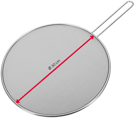 Westmark antispatdeksel, diameter: 30 cm, roestvrij staal, picante, zilver, 12182270