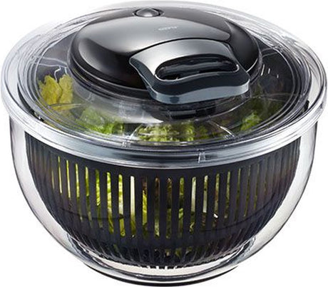 Gefu pullit slacentrifuge 4,5 liter – transparant zwart – met trekkoord en stopknop – ø 25 cm