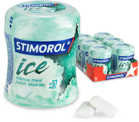 Stimorol ice intense mint - kauwgom - suikervrij - 1x6stuks