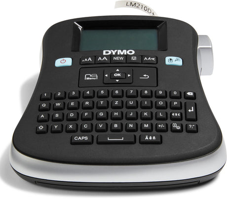 Dymo labelmanager 210d-labelmaker | desktoplabelprinter | draagbare labelmaker met qwertz-toetsenbord | groot scherm en toetsen voor snelle toegang | voor kantoor- en thuisgebruik