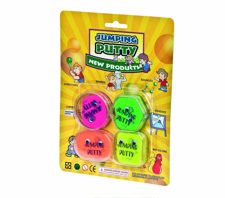 Lobbes stuiter putty gekleurd, set van 4