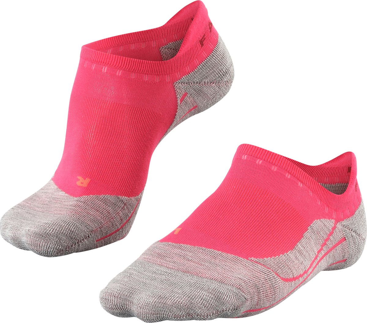 Falke ru4 invisible anti-blaar katoen functioneel materiaal hardloopsokken dames rood - maat 41-42