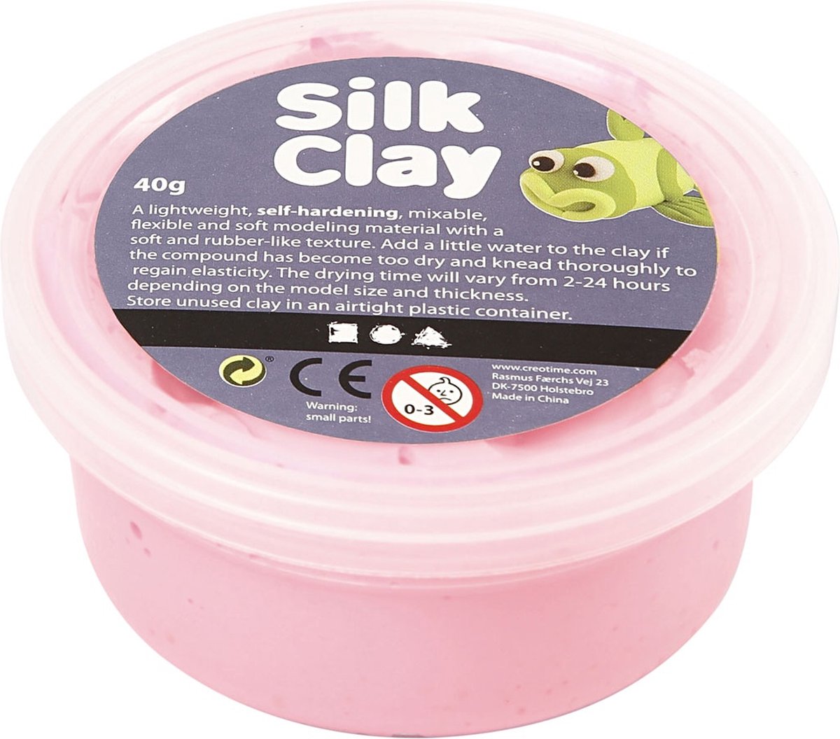 Silk clay roze 40gr