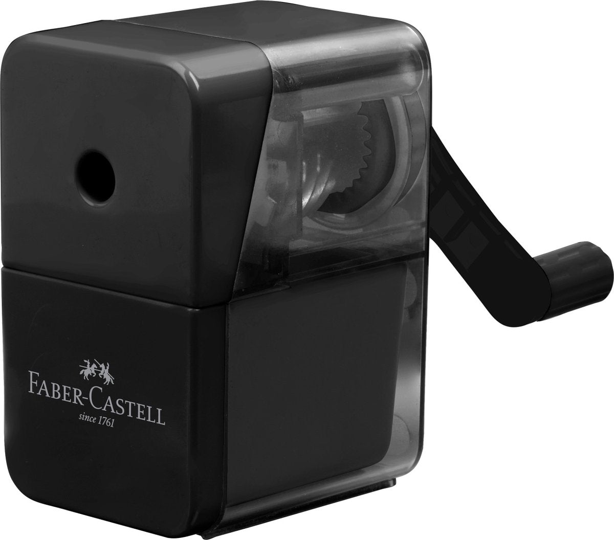 Faber-castell puntenslijper - tafelmodel - zwart - fc-180984