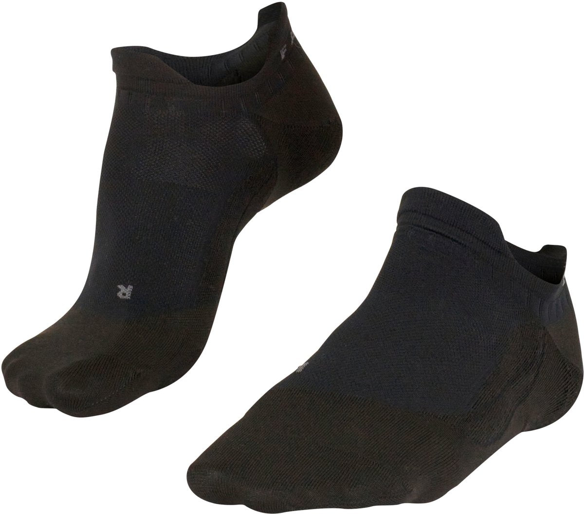 Falke go5 invisible anti-blaar katoen functioneel materiaal golfsokken heren zwart - maat 39-41