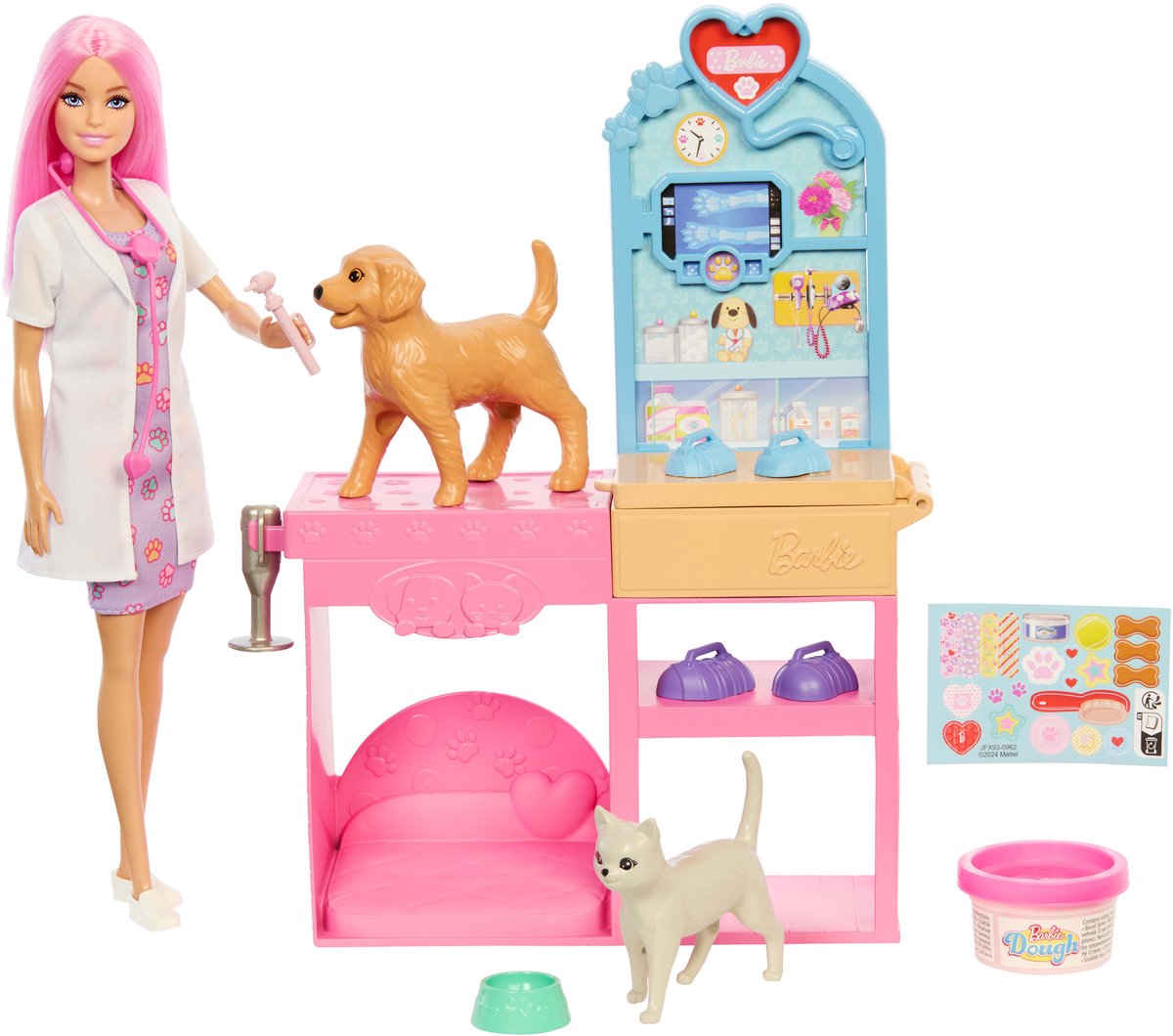 Barbie careers snelgips dierenkliniek - pop