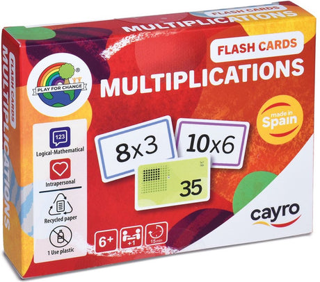 Geronimo games cayro - flash cards: multiplications - rekenspel - 1-8 spelers - geschikt vanaf 6 jaar