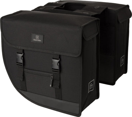 Fastrider hybride - dubbele fietstas - waterafstotend - 26 liter - zwart