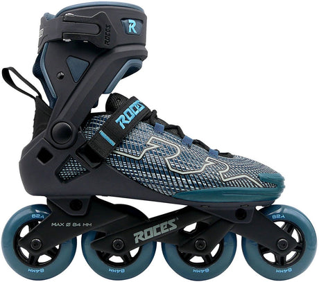 Roces r-evo 84 skeelers – 84mm – softboot – extra comfort stabiliteit – heel lock easy entry – abec-7 – fitness inline skates – heren dames – zwart groen – maat 40