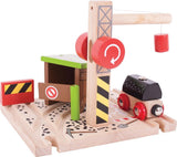 Bigjigs houten treinrails - kolenmijn