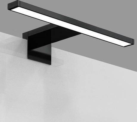 B.k.licht - led spiegellamp - zwart - badkamerlamp - spiegelverlichting - l:30cm - ip44 - 4.000k - 780 lumen - 5w led