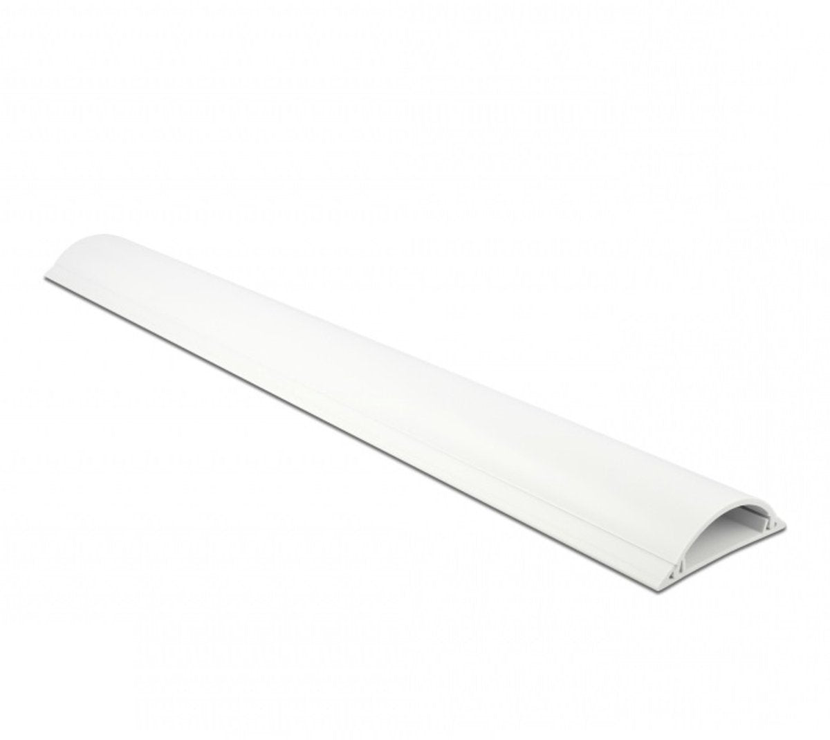 Delock kunststof kabelgoot half-rond met zelfklevende plakstrip - 100 x 7 cm wit