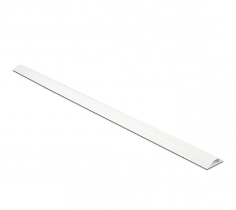 Delock kunststof kabelgoot half-rond met zelfklevende plakstrip - 100 x 3 cm wit